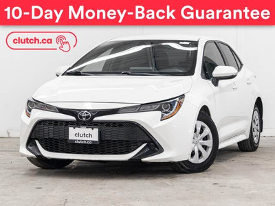 2019 Toyota Corolla Hatchback S w/ Apple CarPlay, Bluetooth, Rea