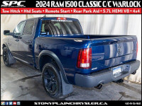This 2024 Ram 1500 Classic Crew Cab Warlock 4x4 pickup truck with heated seats, tow hitch, 5.7L HEMI... (image 4)
