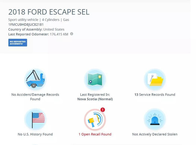 2018 FORD Escape SEL in Cars & Trucks in City of Montréal - Image 3