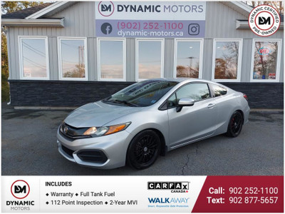 2015 Honda Civic Coupe LX 5-SP! LOW KMS! CLEAN CARFAX!
