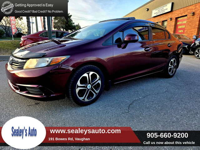 2012 Honda Civic 4dr Auto EX | SUNROOF | ALLOYS RIMS | CLEAN | N in Cars & Trucks in Markham / York Region