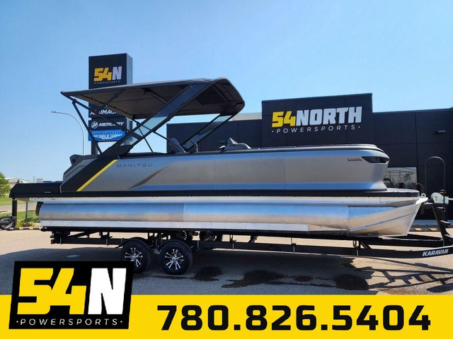 2023 Manitou Explore 24 Switchback Max Deck Signature w/Trailer in Powerboats & Motorboats in Edmonton