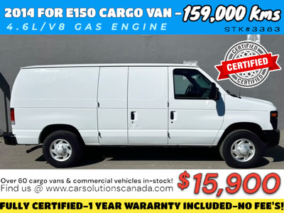 2014 FORD E-150 CARGO VAN ***FULLY CERTIFIED*** E-150