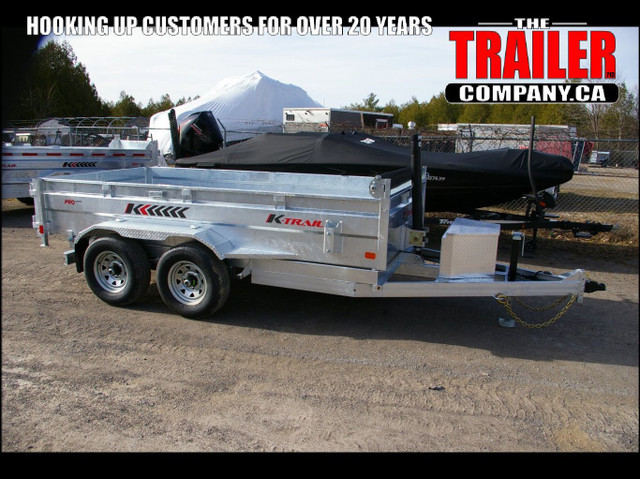 2024 6X12 DUMP TRAILER, TANDEM AXLE, GALVANIZED, BARN, GALVANIZE in Cargo & Utility Trailers in Napanee - Image 4