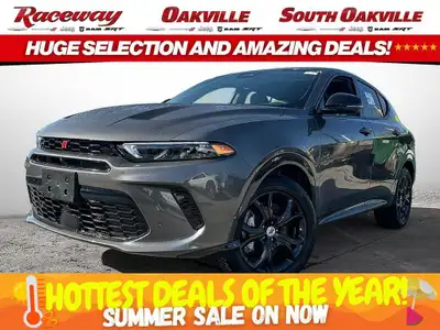 2024 DODGE HORNET R/T PLUS AWD Grey Cray Black Leather Faced Bucket Seats - Forward Collision Warnin...
