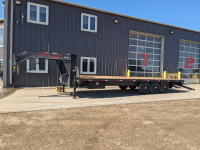 2024 Double A Trailers Gooseneck High Boy Trailer - 8.5'x30' (23