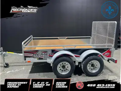2025 REMEQ UG-5498T (4.5 x 8.2 Pieds) 2025 REMORQUE REMEQ UG-5498T (4.5 x 8.2 pieds) FABRICATION QUÉ...