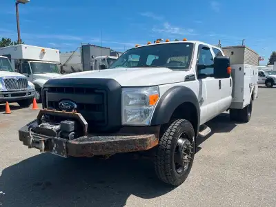 2015 Ford F-550 Service Truck Crew Cab Dually Diesel 4WD, 6.7L V8 OHV 16V DIESEL engine, 8 cylinder,...