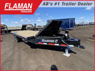 2025 DIAMOND C 20' DECK-OVER TRAILER Color: Onyx Black Frame Size: 20'x102in. Axles: (2) 7000lb Tire...