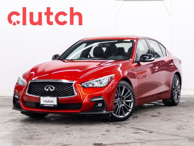 2018 Infiniti Q50 Red Sport AWD w/ Adaptive Cruise Control, Fron in Cars & Trucks in City of Toronto