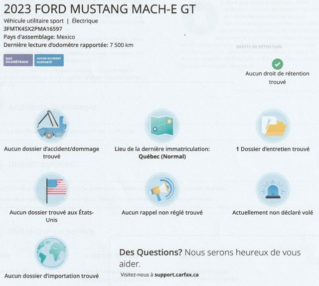 2023 Ford Mustang Mach-E + 4 PNEUS HIVER NOKIAN+ GARANTIE PROLON in Cars & Trucks in Laurentides - Image 2