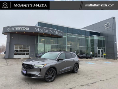 2022 Acura MDX A-Spec SH-AWD Silver With Red Leather!