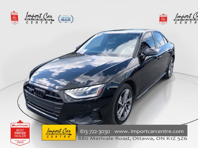 2023 Audi A4 45 Komfort VORSPRUNG!! LEATHER, MOONROOF, HTD.... in Cars & Trucks in Ottawa
