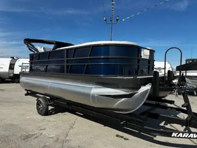 INCLUDES BOAT - MOTOR - TRAILER 2025 Montego Bay 8518 Deluxe Cruising Pontoon Boat. Visit us today a...