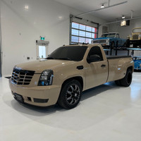 Check out this 2009 Chevrolet Silverado Cadillac Escalade conversion dually pick up. This is a compl... (image 1)