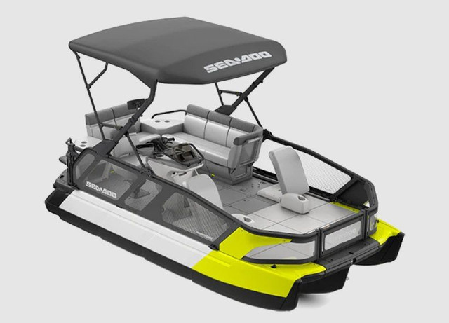 2023 Sea-Doo Switch Sport 18 51PC- 230 hp neon-yellow in Powerboats & Motorboats in Sault Ste. Marie - Image 3