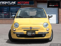 2014 Fiat 500 Lounge - One-Owner - Accident-Free ! Yellow on Black Leather Interior - Loaded with Mo... (image 1)
