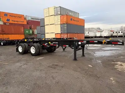 2025 THACO 20' CONTAINER CHASSIS TANDEM SPRING RIDE W/ 5TH WHEEL Length: 20' Width: 102" King Pin: 1...