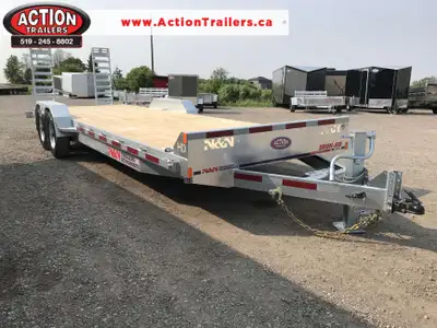 N&N 7 x 24 LOW PROFILE GALVANIZED CAR/EQUIPMENT HAULER WITH 15,000LB GVWR!! Upgrade to our N&N 7-ton...
