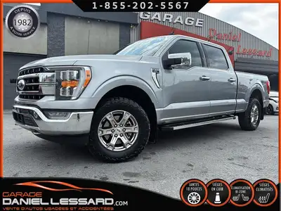 FORD F-150 LARIAT CREWCAB BTE 6.5' MAG 18" CUIR VENTILÉ+CHAUFFANT 3.5L ECOBOOST B&O ENTRÉ D'AIR K&N...
