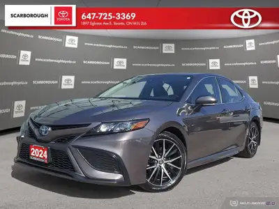 Check out this 2024 Toyota Camry Hybrid SE Auto with 37,241 KMS, finished in a sleek Grey exterior....