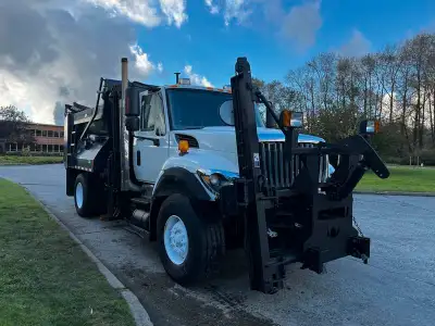 2011 International 7300 Dump Truck With Plow and Spreader, 7.6L, 8 cylinder, 2 door, automatic, 4X2,...