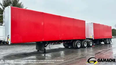Trailer / Remorque - # STOCK: R-35301 2023 MANAC 32' + 28'' B-TRAIN ACIER REMORQUE A RIDEAUX 2023 MA...