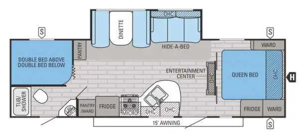 2015 Jayco White Hawk 28DSBH in Travel Trailers & Campers in Oshawa / Durham Region - Image 3