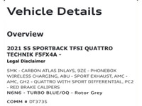 This stunning 2021 Audi S5 Sportback Technik in Blue blends exhilarating V6 performance with sleek h... (image 7)