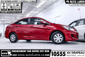 2012 Hyundai Accent GL 1.6 AUTOMATIQUE/AIR CLIM/CRUISE/110,000km