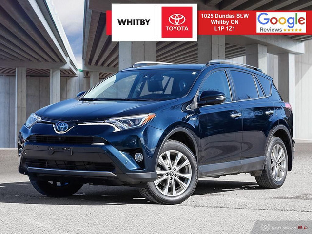 2017 Toyota RAV4 Hybrid Limited AWD CVT / Low Mileage / Black Fa in Cars & Trucks in Oshawa / Durham Region