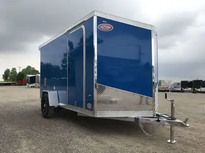 LEGACY SERIES ALL ALUMINUM FRAME 6' X 12' SINGLE AXLE CARGO WITH RAMP DOOR AND POLYCORE PANEL UPGRAD...