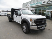  2022 Ford F-550 DIESEL CREW 4X4 WITH 12 FT DUMP BOX / 2 IN STOC