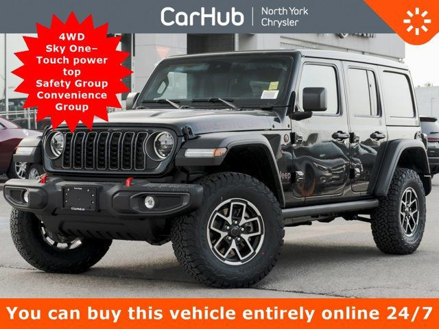 2025 Jeep Wrangler Rubicon 4WD Sky One–Touch power top Safety in Cars & Trucks in City of Toronto