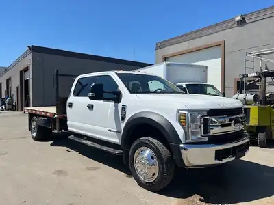 2019 Ford F-550 XLT Flat Deck Truck 6.7L Powerstroke Diesel 4x4 Automatic Transmission Crew Cab 11ft...