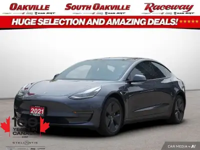 2021 Tesla Model 3 Standard Range Plus Gray Electric Motor 1-Speed Automatic Call us at (905) 845-42...