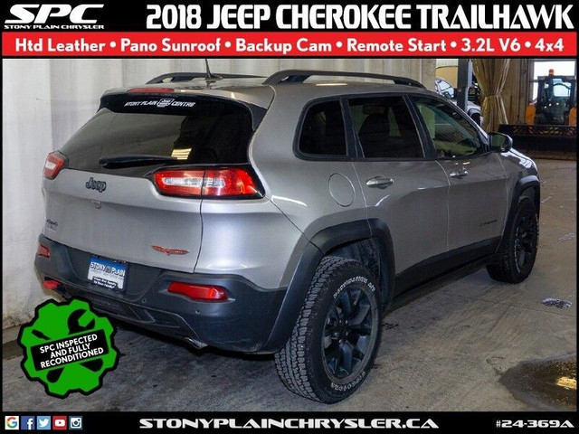  2018 Jeep Cherokee Trailhawk - Htd Leather, Sunroof, 3.2L V6 in Cars & Trucks in St. Albert - Image 4