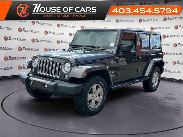 2018 Jeep Wrangler JK Unlimited Sahara 4x4 W/ Red Leather BLOWOU in Cars & Trucks in Calgary