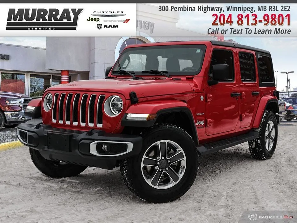 2020 Jeep WRANGLER UNLIMITED Sahara CLEAN CARFAX LOW KM REMOTE S