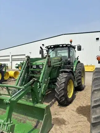Location: Horizon Ag & Turf Lloydminster 2019 JOHN DEERE 6155R MFWD TRACTOR w/ 640R LOADER, FT4, MFW...