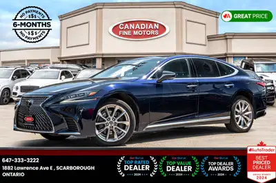 ENJOY 6 MONTHS NO PAYMENTS! LS 500 AWD | REAR ENTERTAINMENT | PANO | NAVI LEXUS INSPECTION IS AVAILA...