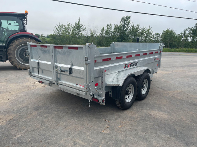 2023 K-TRAIL 82x12' Galvanized 7 Ton Dump Trailer - $74 per week in Cargo & Utility Trailers in Fredericton - Image 3