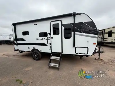KZ Escape travel trailer E181MK highlights: Queen Bed Dinette Slide Rear Corner Bath Outside Trunk D...