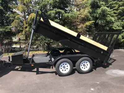 2025 6x12 combo 3.5 ton dump trailer $7999 !!!! Tandom 3500lb axles Combo ramp gate TELESCOPIC LIFT...