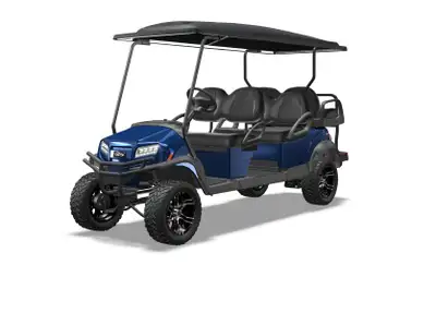 2026 Club Car Onward 6 Passenger Lifted Gas Golf Cart. This unit comes with factory lift 14? Gloss B...
