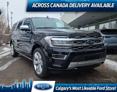 This brand new AGATE BLACK 2024 FORD EXPEDITION PLATINUM MAX is powered by a 3.5L V6 ECOBOOST ENGINE...