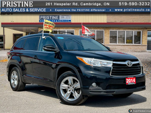 2014 Toyota Highlander Limited AWD Navi. 7 Pass. Bluetooth Rev. Cam. Blin