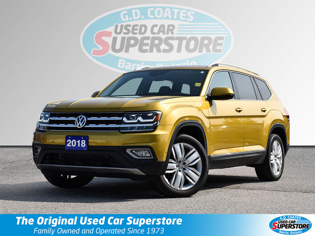 2018 Volkswagen Atlas Execline AWD ~Nav ~Cam ~Leather ~Panoramic in Cars & Trucks in Barrie