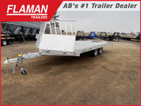 2024 Aluma Ltd. 8618/15 Flatdeck Snowmobile Trailer
