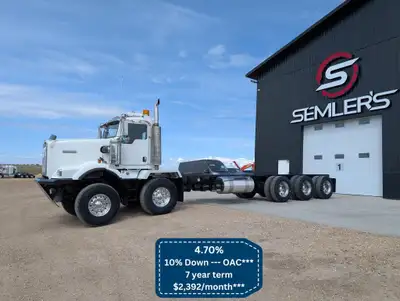 CAT C15! 2007 Kenworth C500 Tandem Steer Tri Drive Cab and Chassis Tridem KMS: 411,400 HRS: 9,330 En...